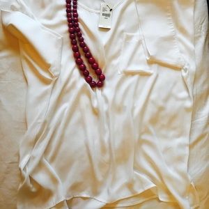 Lane Bryant Tops - Lane Bryant 18/20 Sheer White Pocket T-shirt. Lane Bryant Tops - Lane Bryant 18/20 Sheer White Pocket T-shirt.